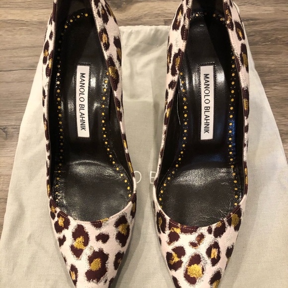 Manolo Blahnik Leopard Pimp 7.5 Pre-Owned - Picture 5 of 10